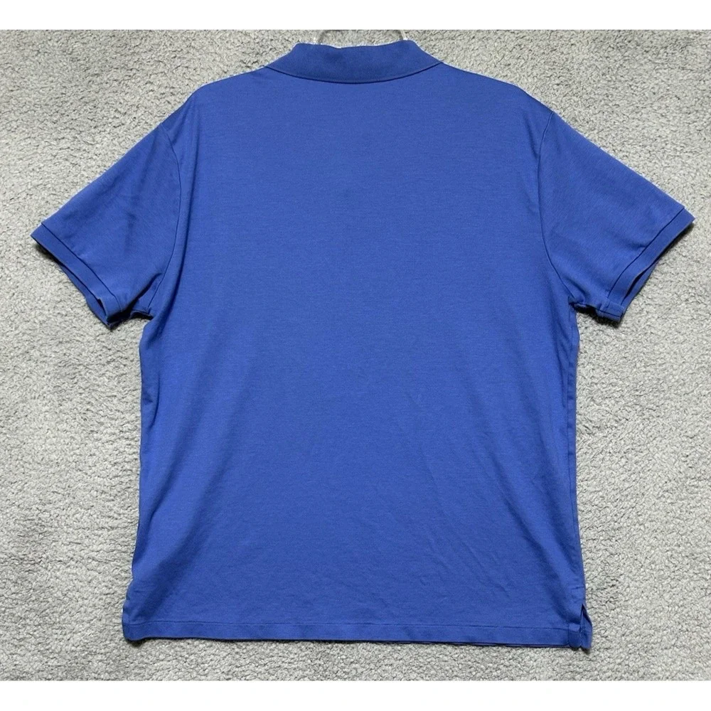 Polo Ralph Lauren Polo Shirt Mens XL Blue Classic Fit Flesh Pony‎ Casual Modern